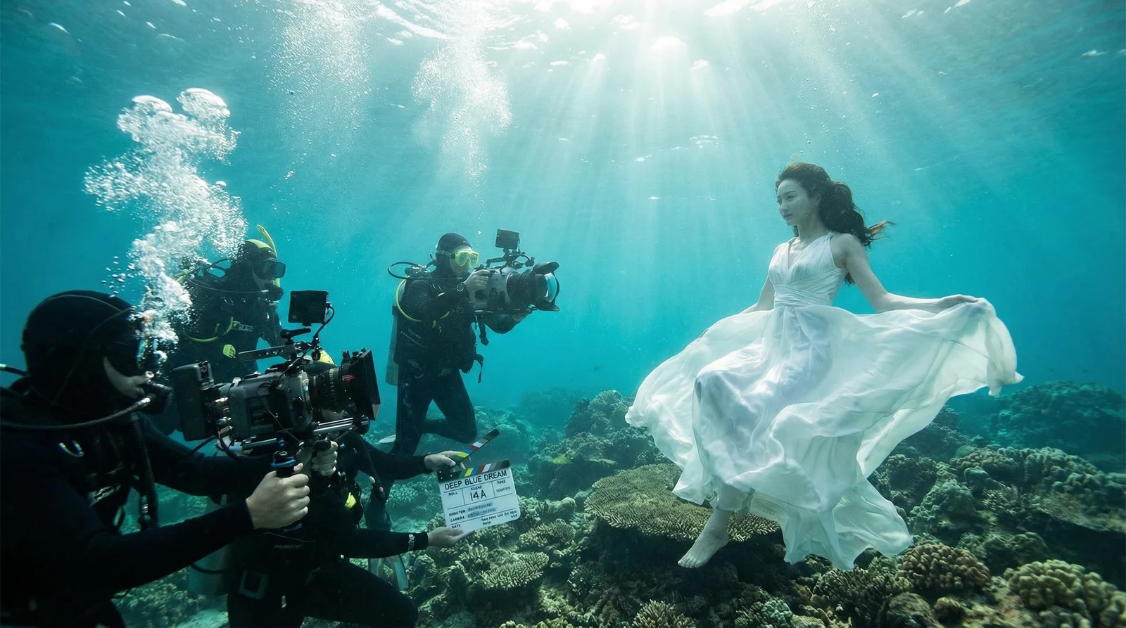 抖阴萝莉岛栏目水下拍摄现场花絮