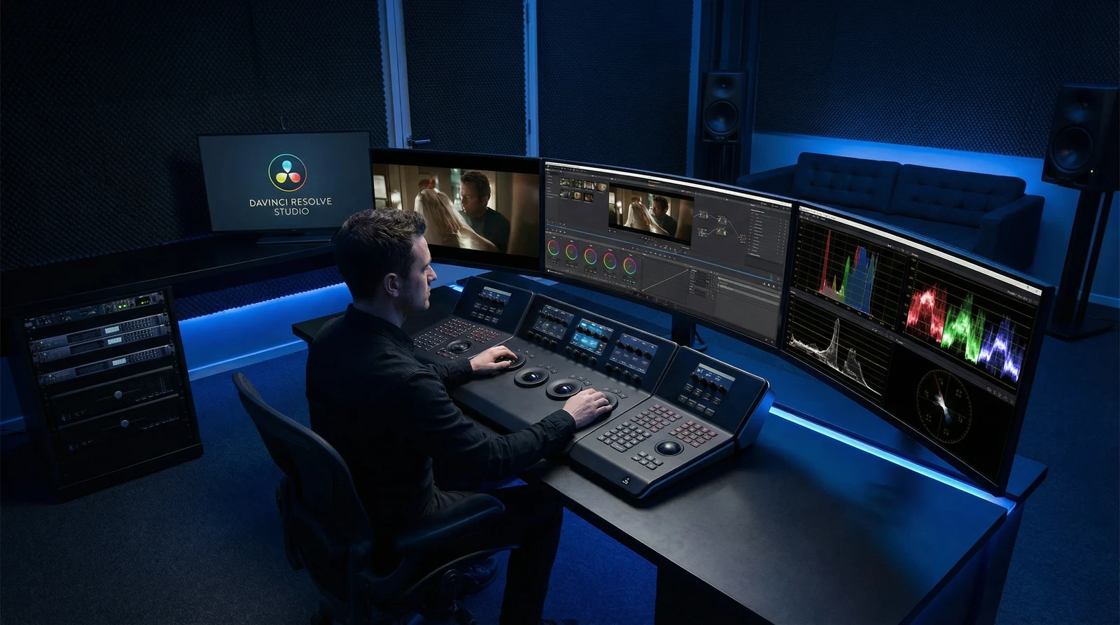 抖阴专业调色后期制作室